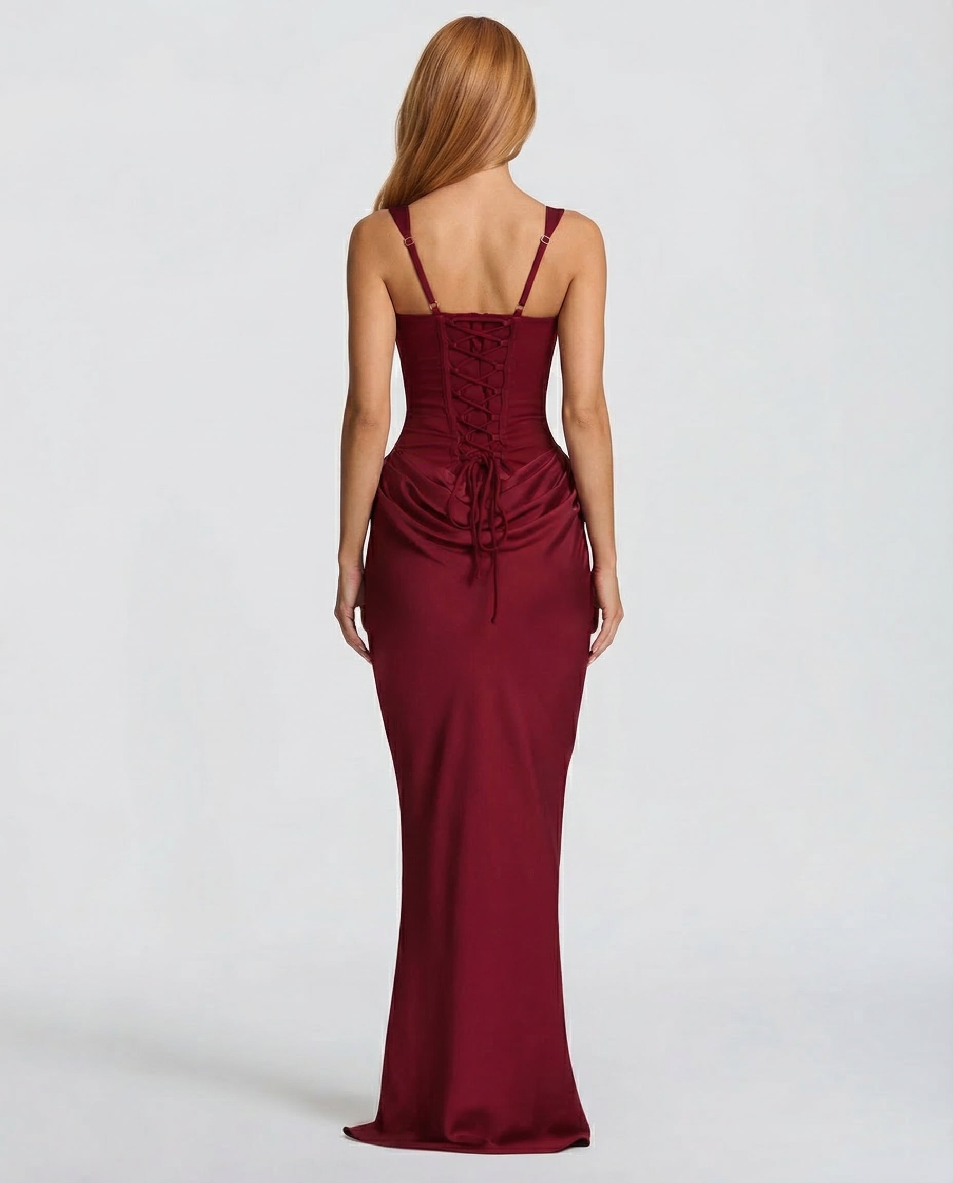 Women's Square Neck Bodycon Maxi Dress