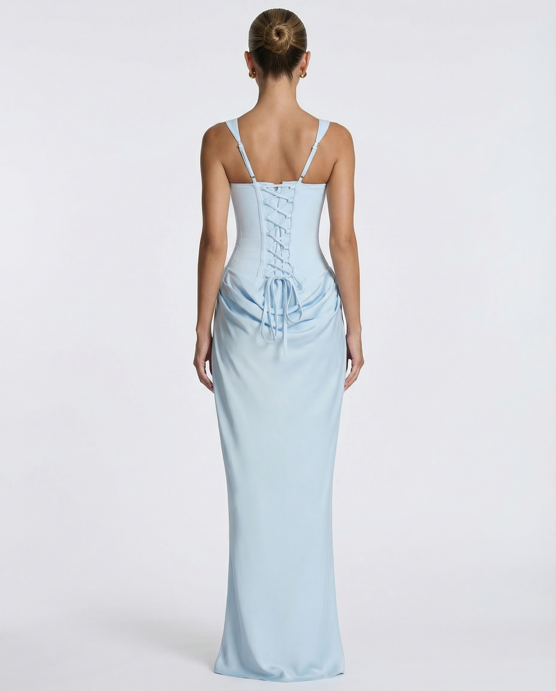 Women's Square Neck Bodycon Maxi Dress