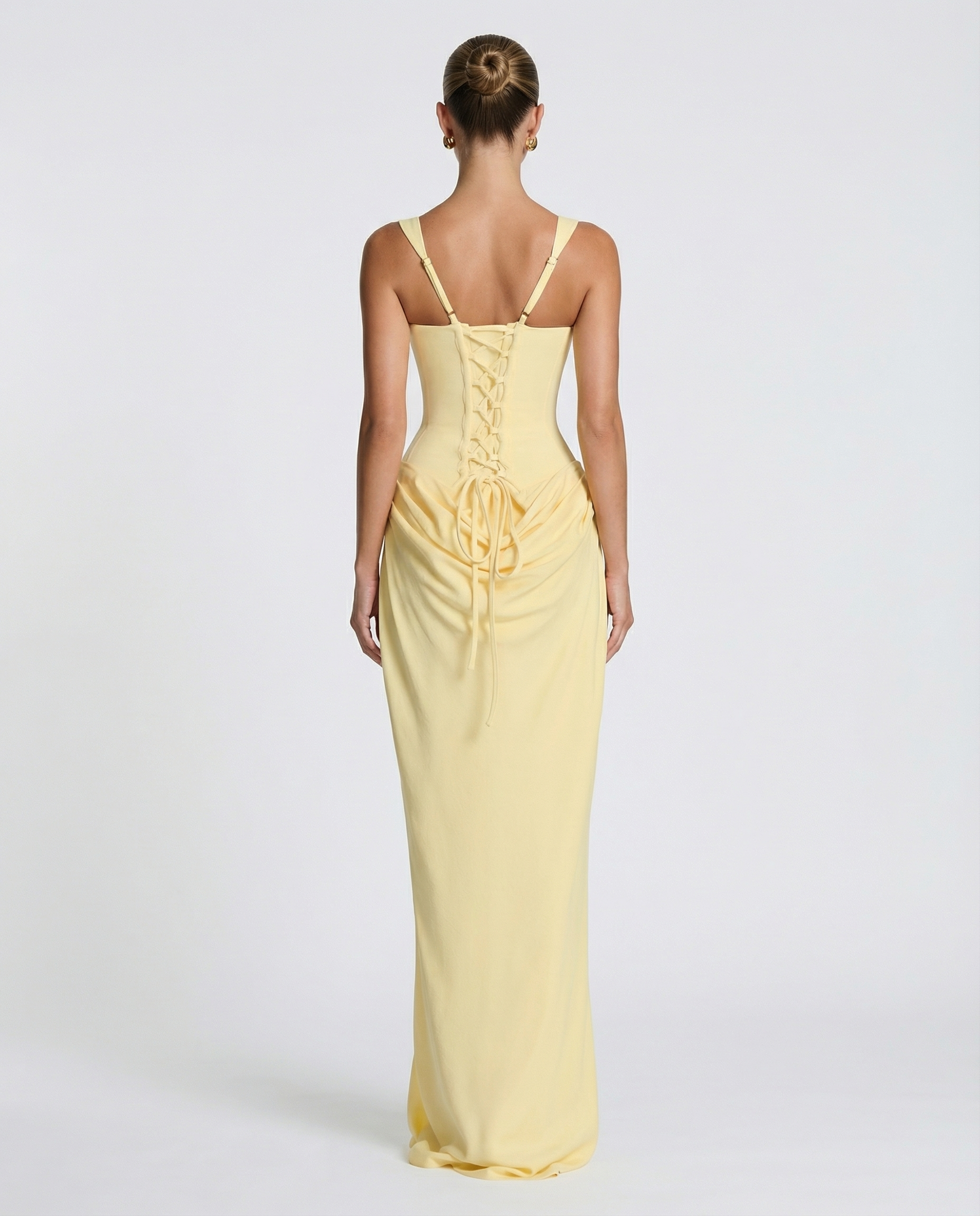 Women's Square Neck Bodycon Maxi Dress