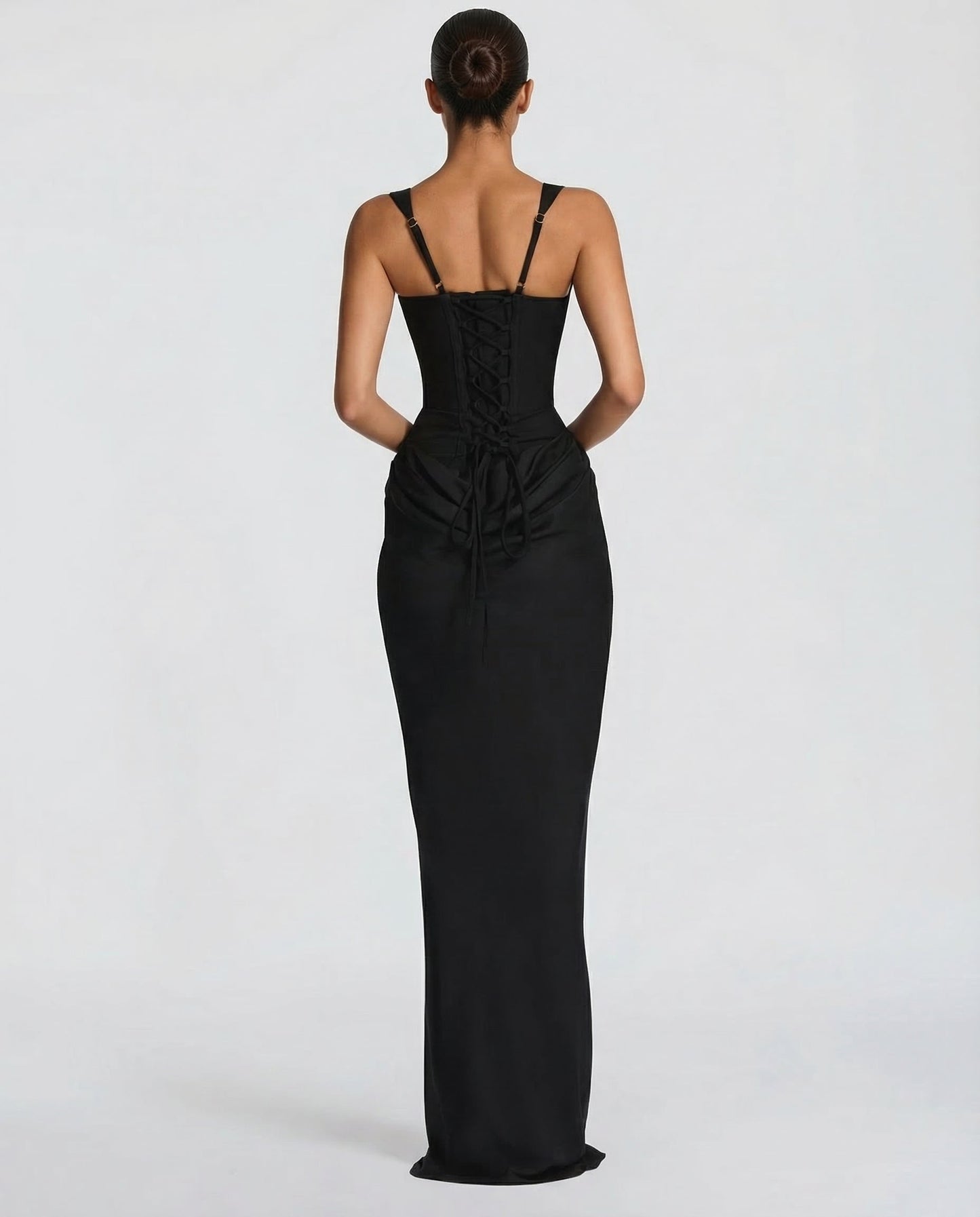 Women's Square Neck Bodycon Maxi Dress