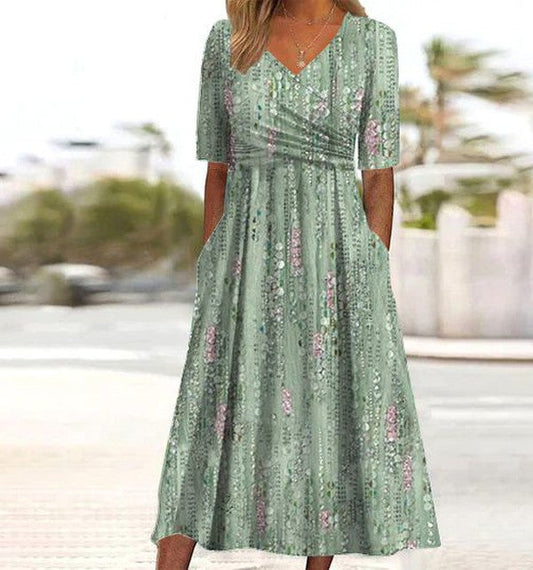 Women's Summer Dress | Flared Skirt Shape Midi
