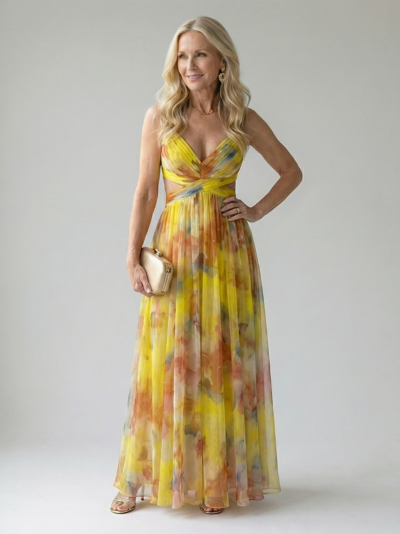 Women's Sweetheart A-line Maxi Dress