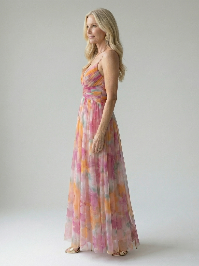 Women's Sweetheart A-line Maxi Dress