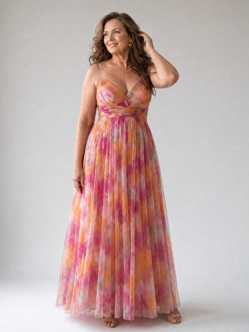 Women's Sweetheart A-line Maxi Dress