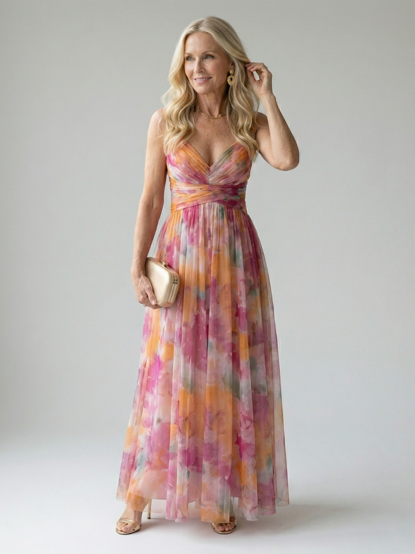 Women's Sweetheart A-line Maxi Dress