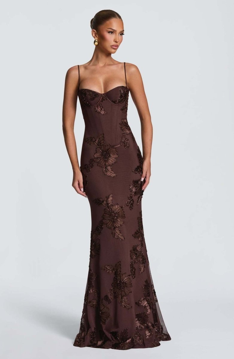 Women's Sweetheart Bodycon Maxi Dress