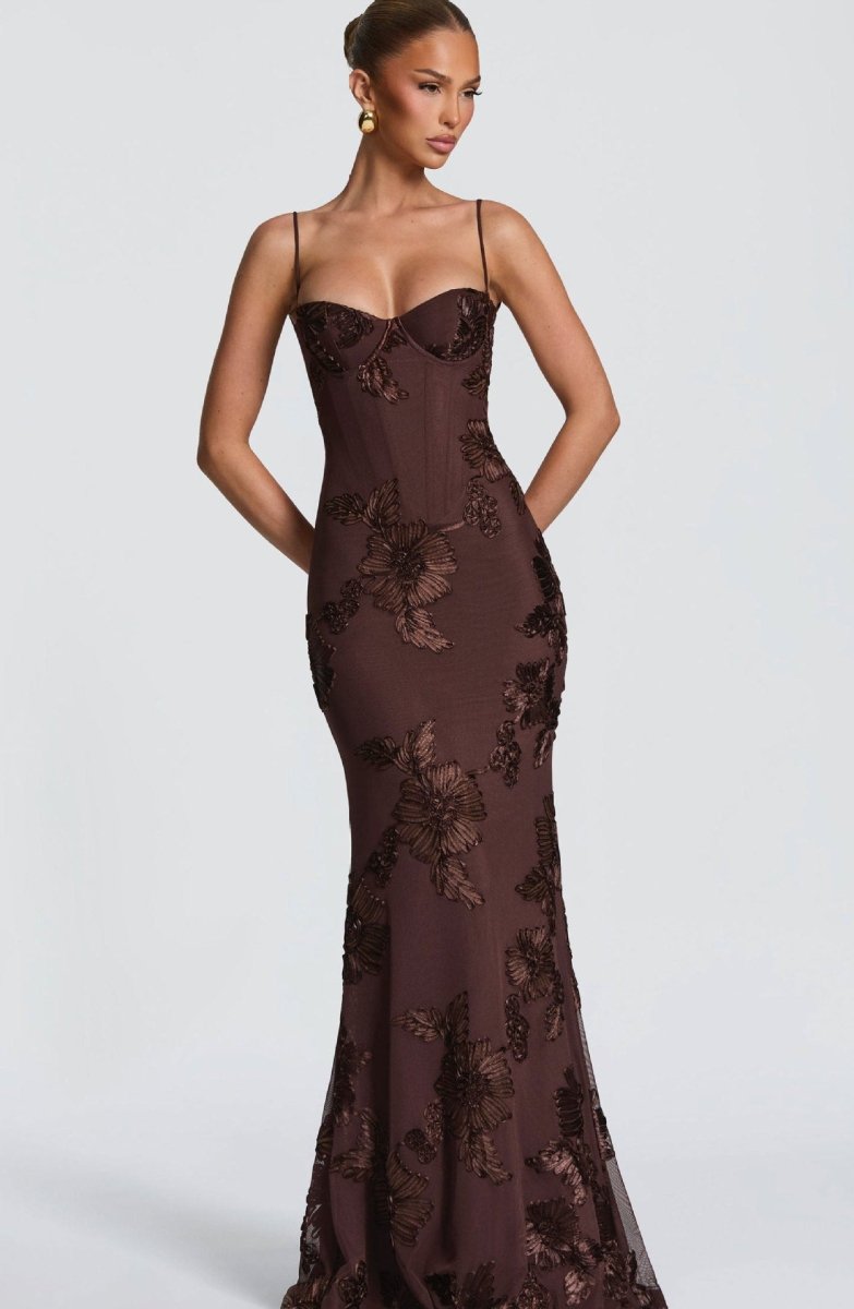 Women's Sweetheart Bodycon Maxi Dress