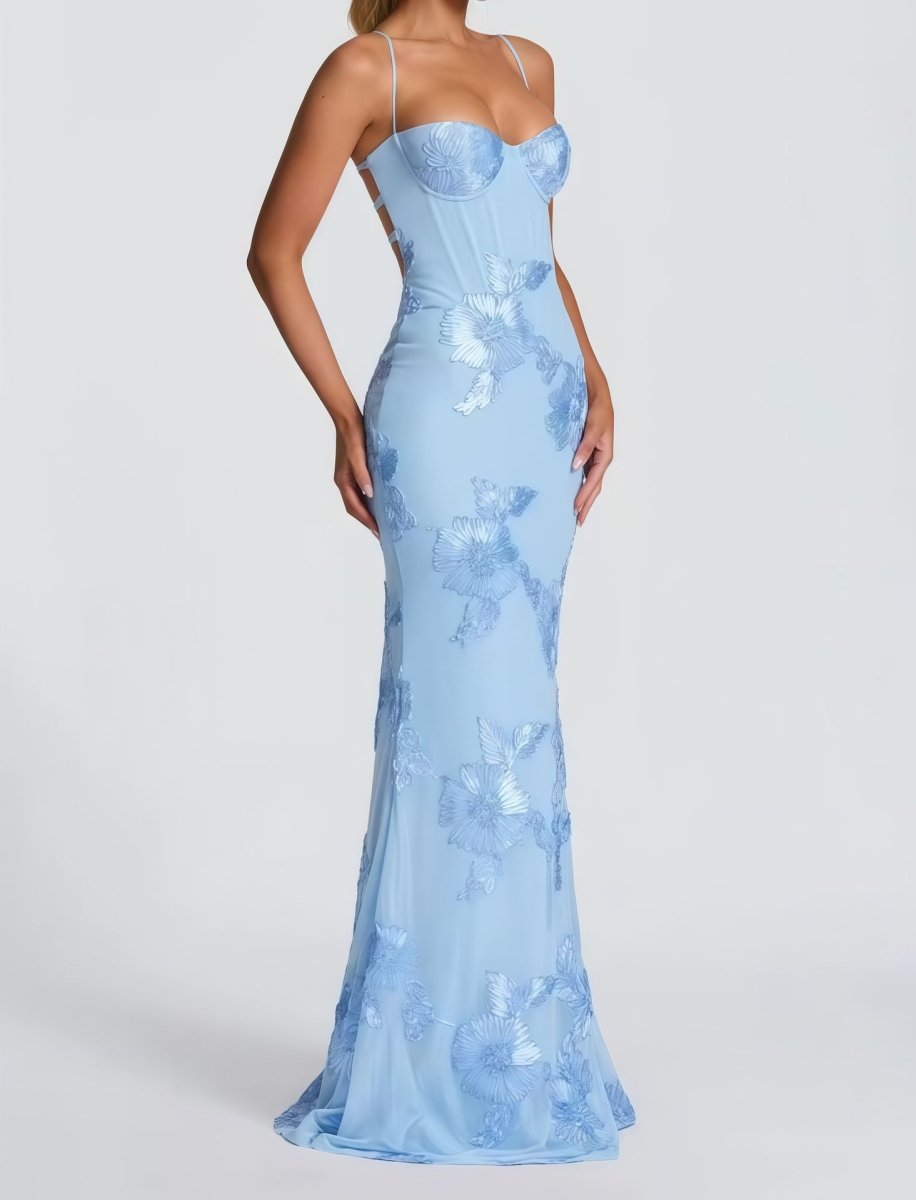 Women's Sweetheart Bodycon Maxi Dress