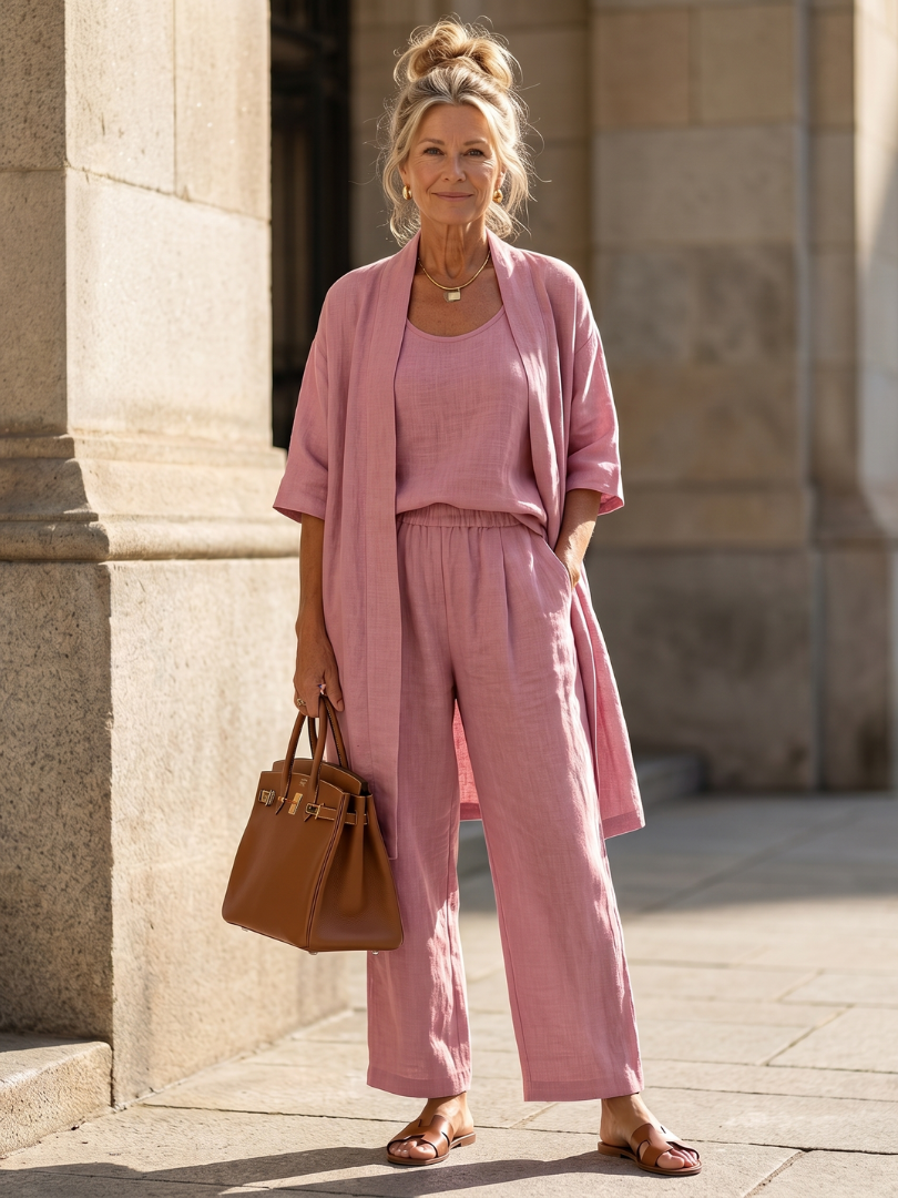 Women's Three-Piece Loungewear Set