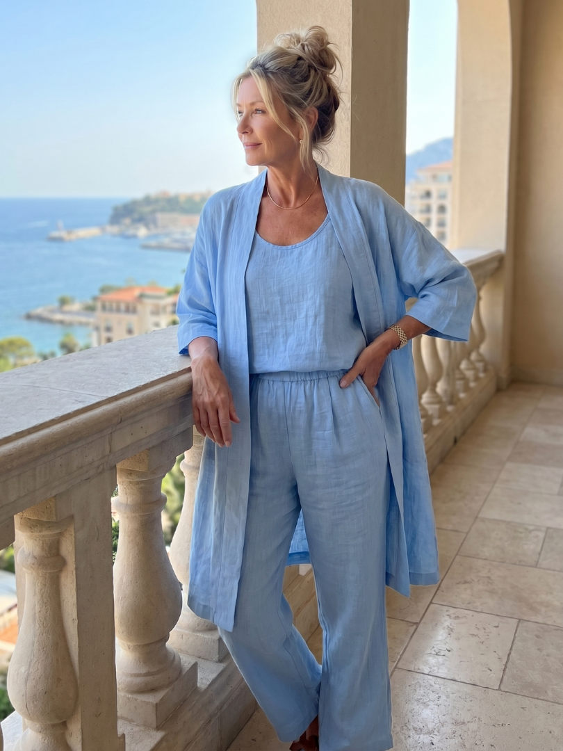 Women's Three-Piece Loungewear Set