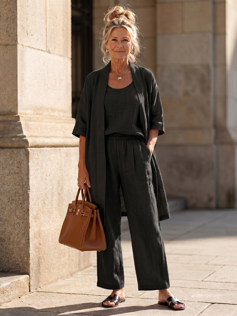 Women's Three-Piece Loungewear Set
