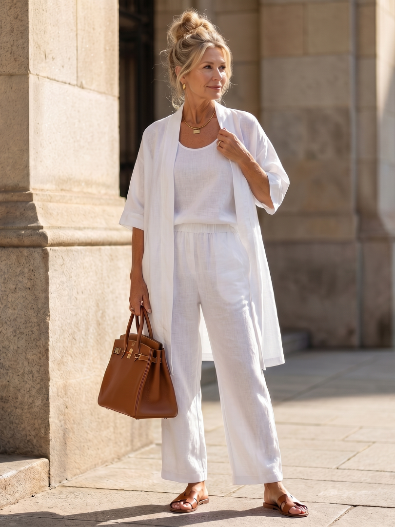 Women's Three-Piece Loungewear Set