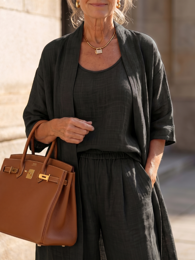 Women's Three-Piece Loungewear Set
