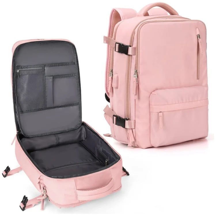 Women's Travel Backpack – Waterproof with USB & Anti-Theft
