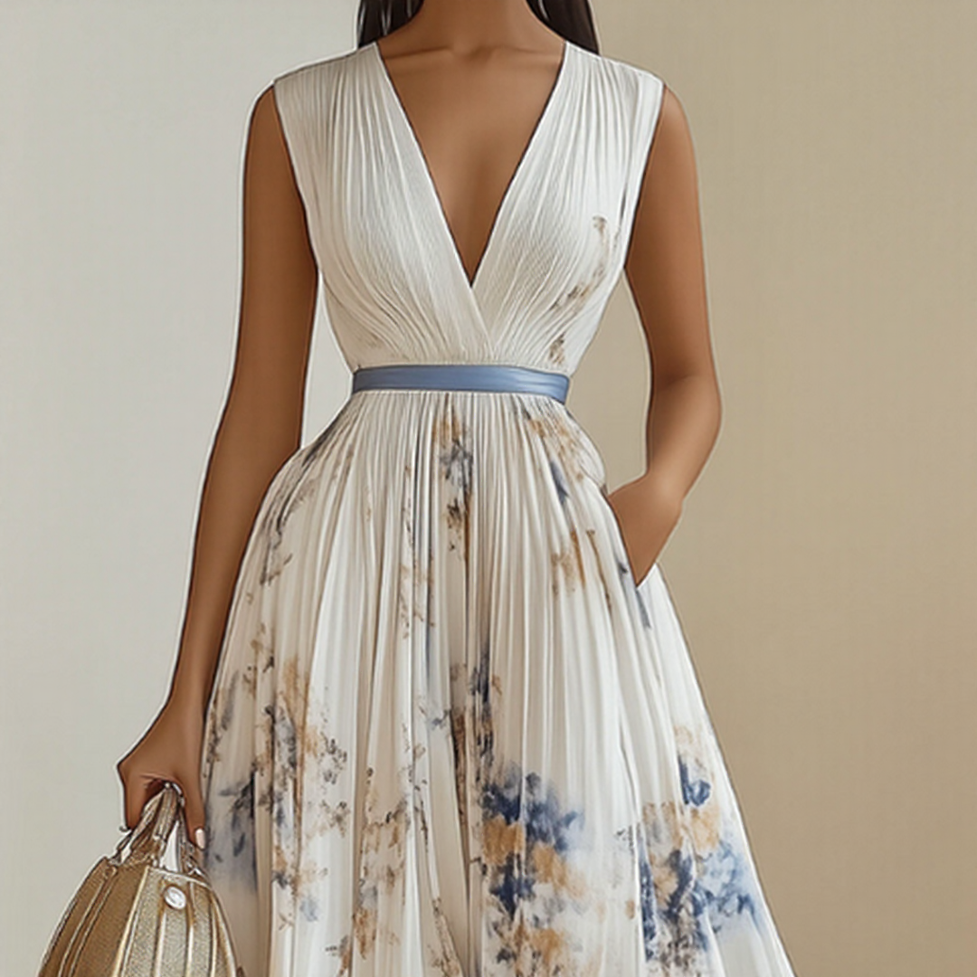 Women's V-Neck Maxi Dress