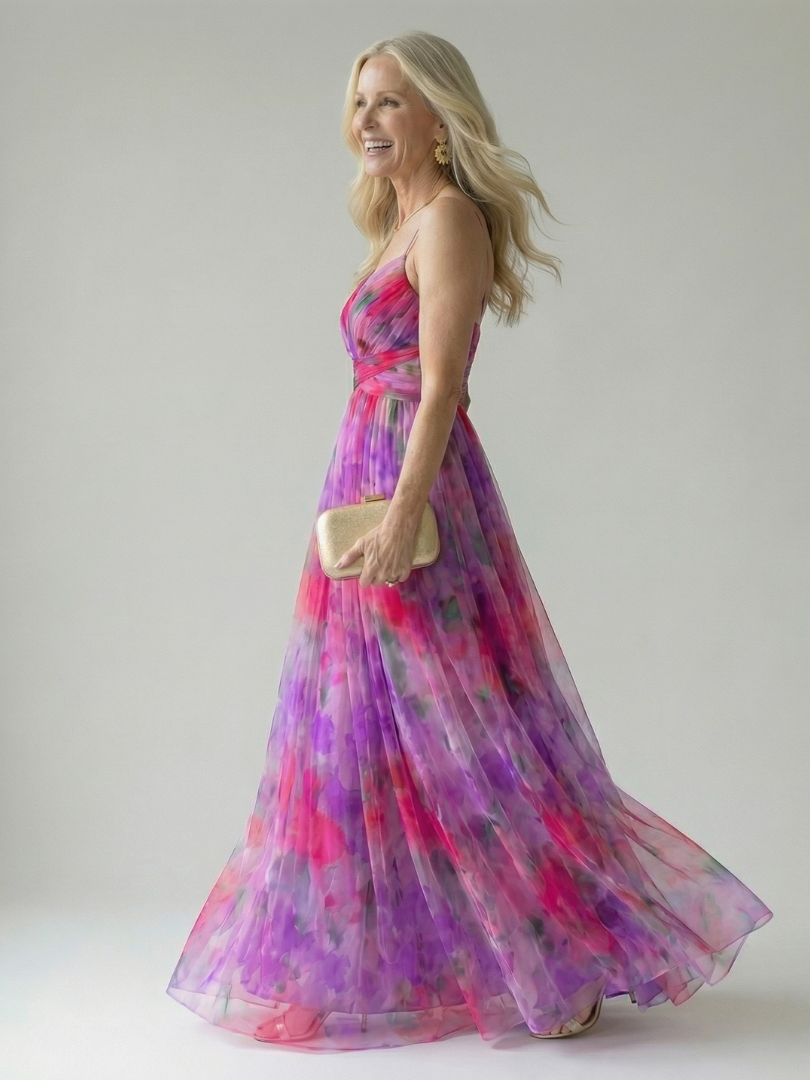 Women's V-Neck Maxi Dress