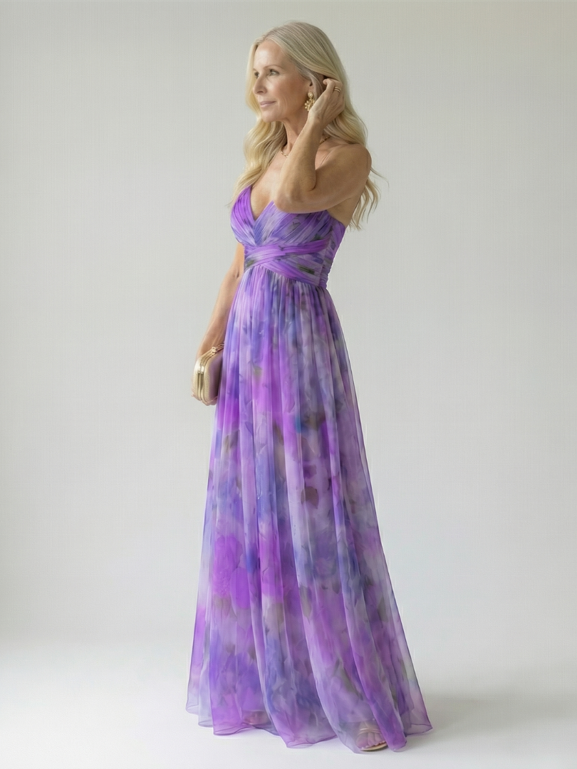 Women's V-Neck Maxi Dress