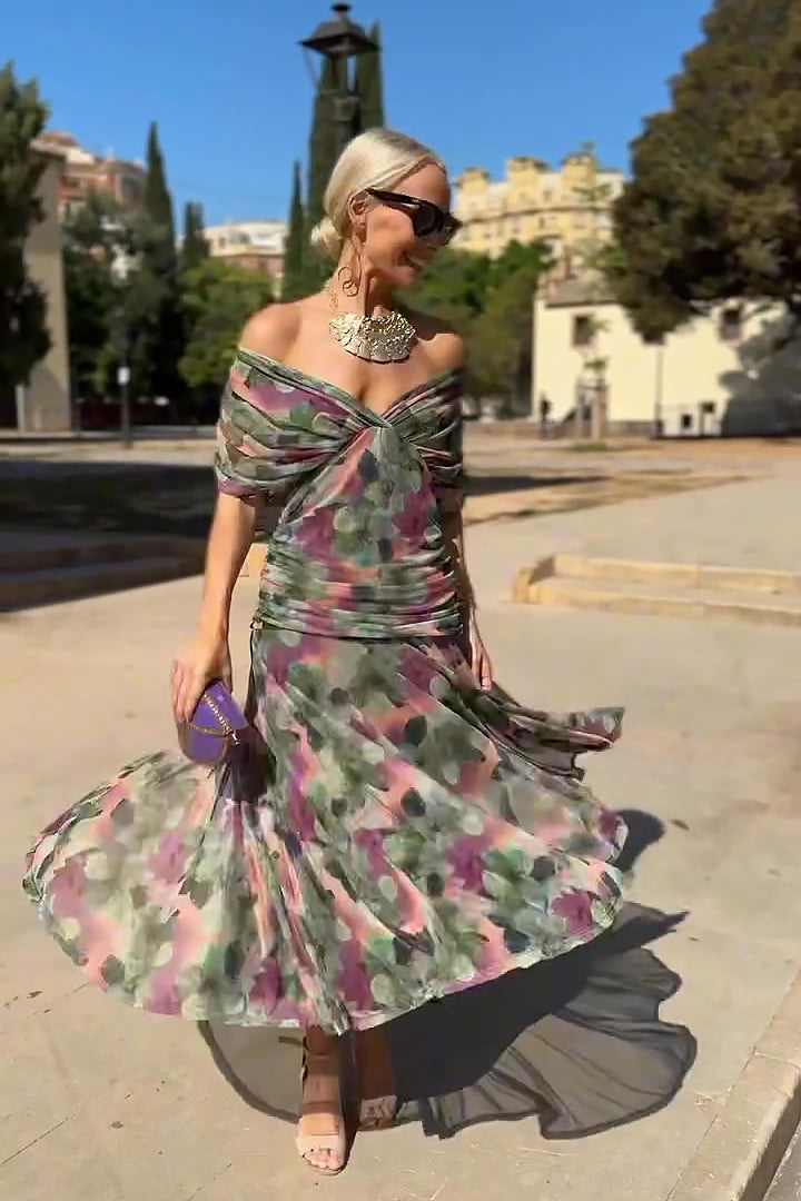 Women's V-Neck Maxi Dress
