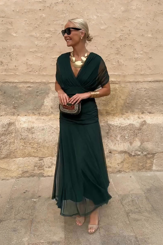 Women's V-Neck Maxi Dress