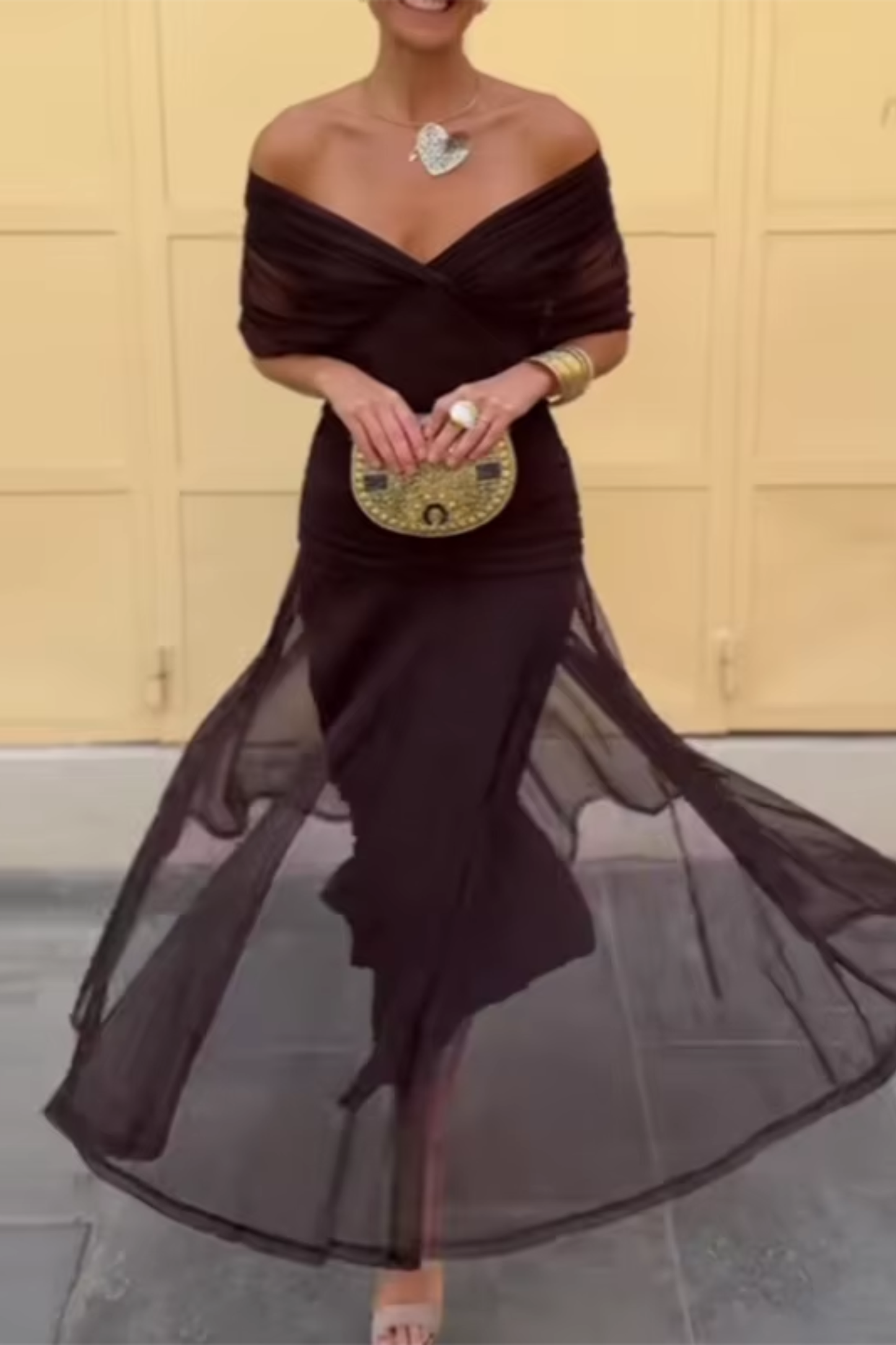 Women's V-Neck Maxi Dress