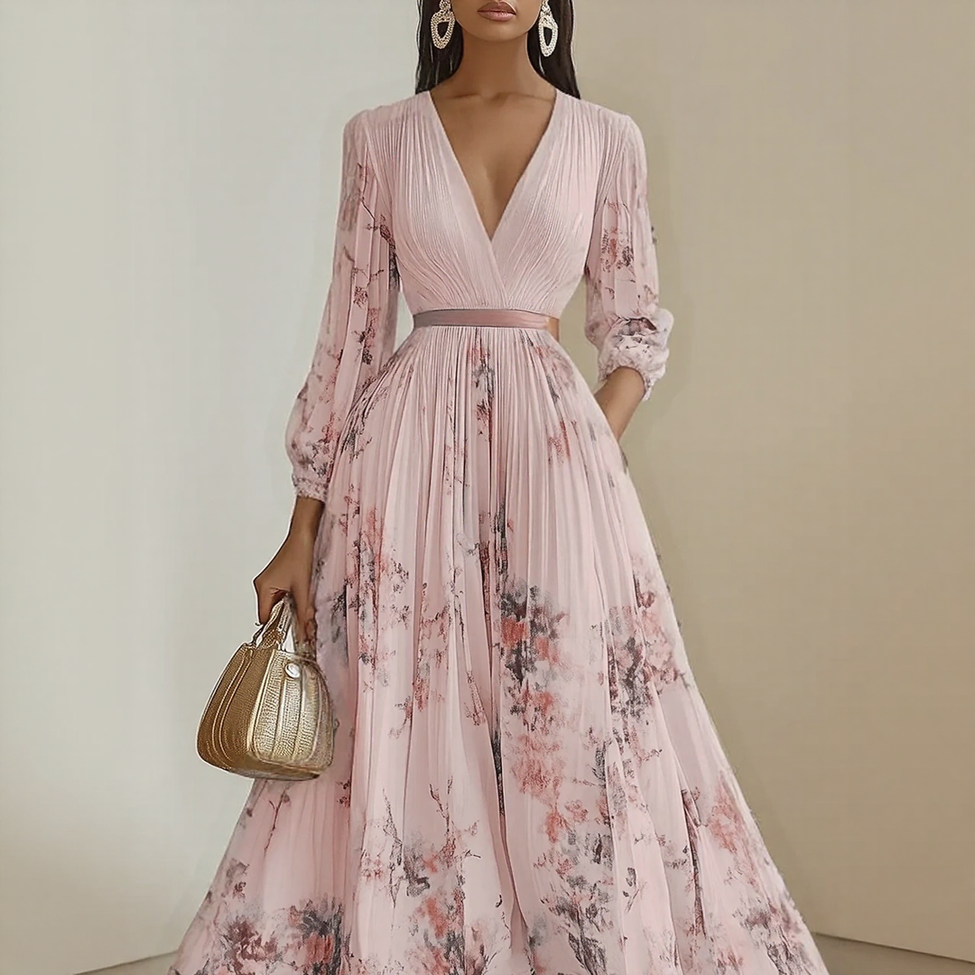 Women's V-Neck Maxi Dress