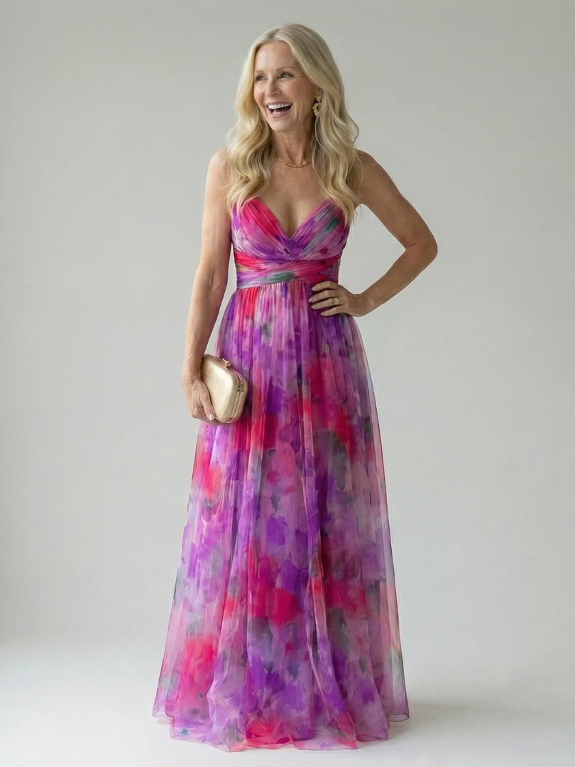 Women's V-Neck Maxi Dress