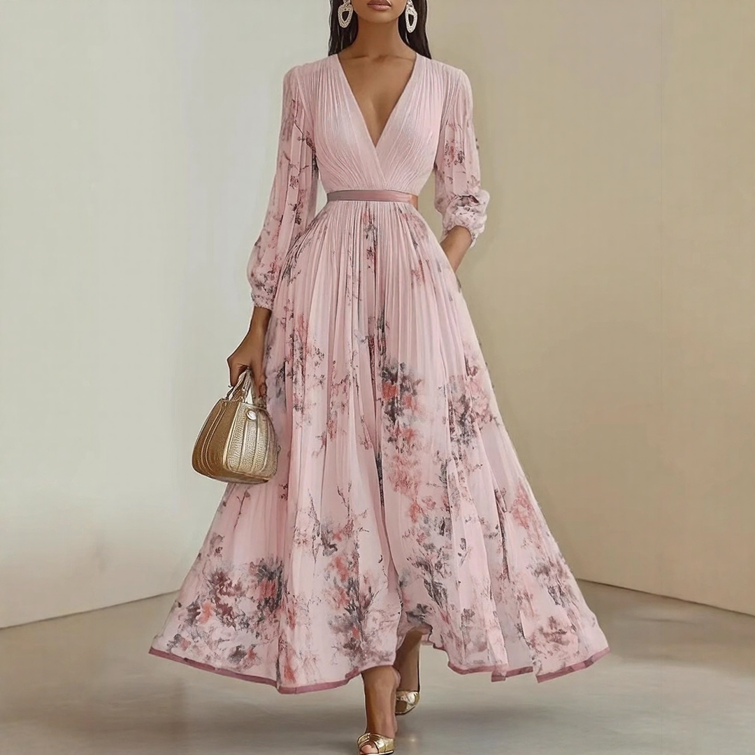 Women's V-Neck Maxi Dress