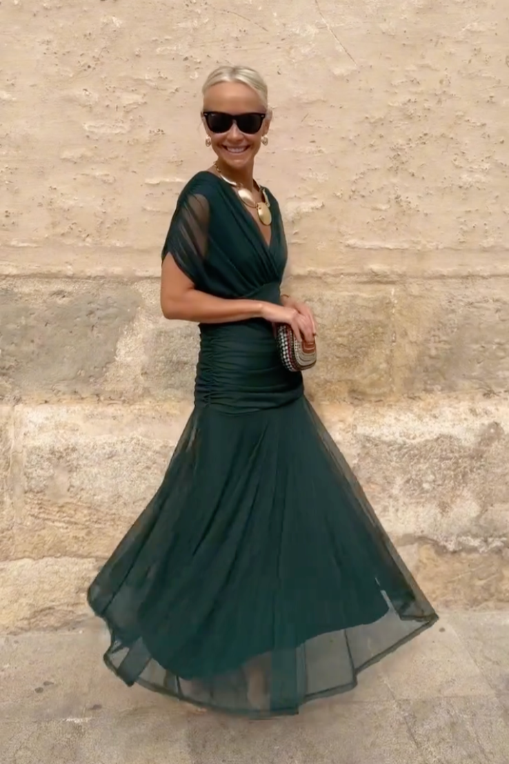 Women's V-Neck Maxi Dress