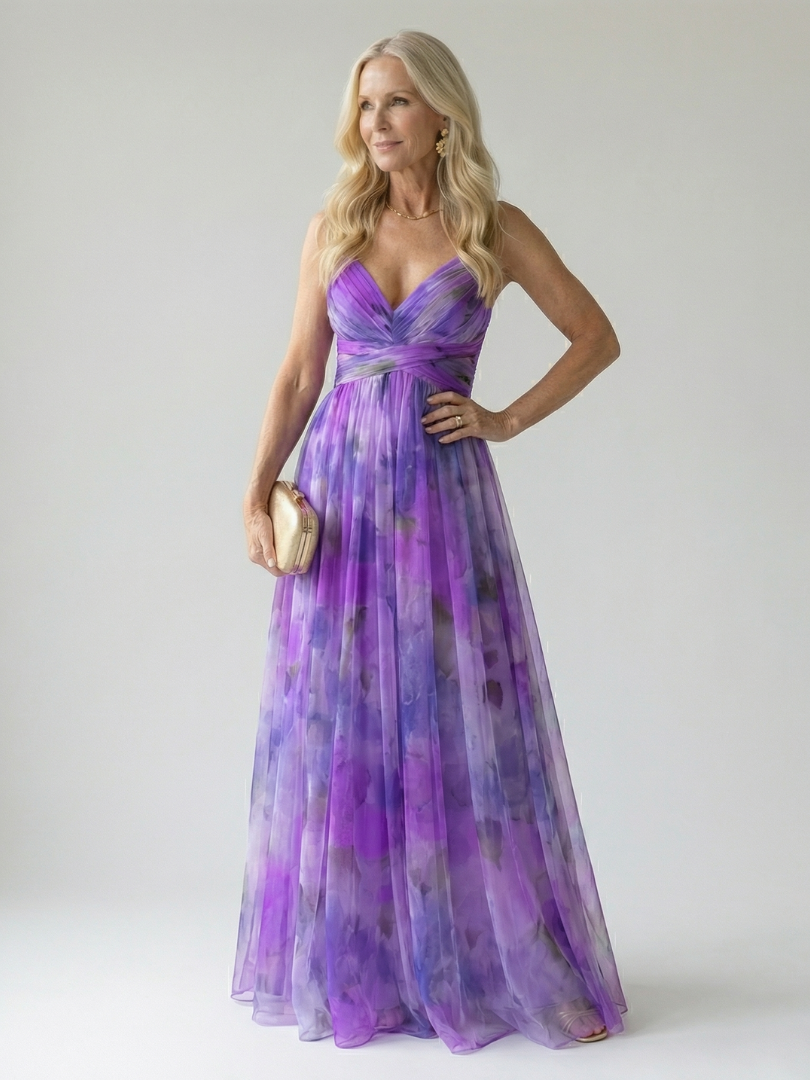 Women's V-Neck Maxi Dress