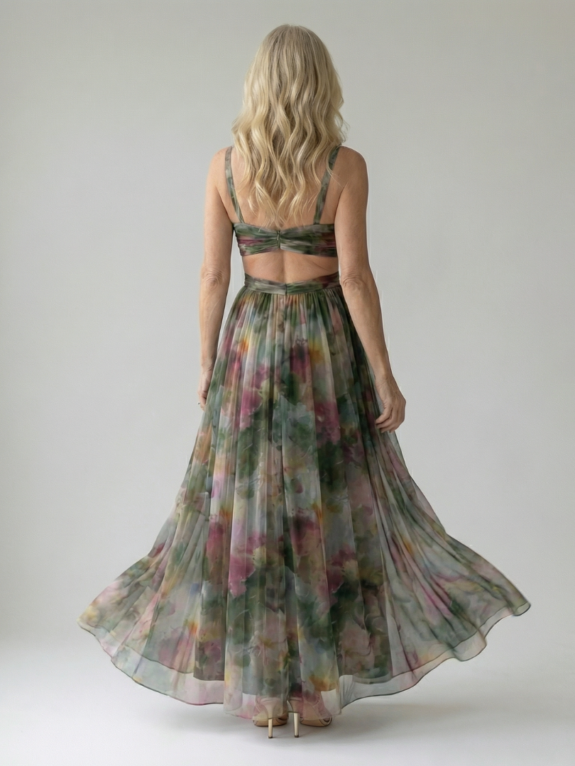 Women's V-Neck Maxi Dress