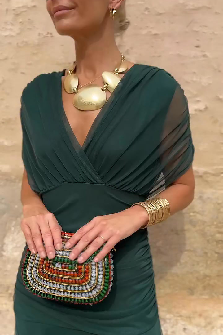 Women's V-Neck Maxi Dress