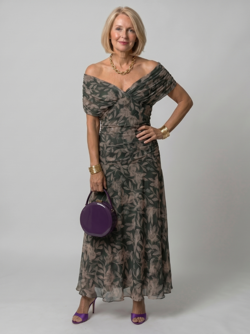 Women's V-Neck Maxi Dress