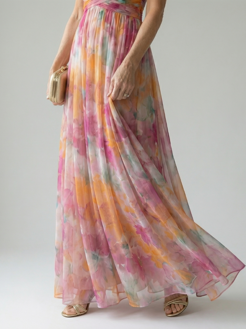Women's V-Neck Maxi Dress