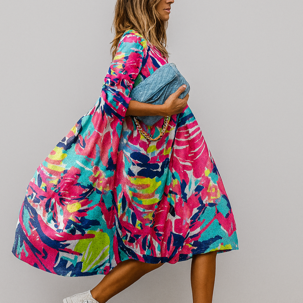 Women's V-Neck Tiered Maxi Dress