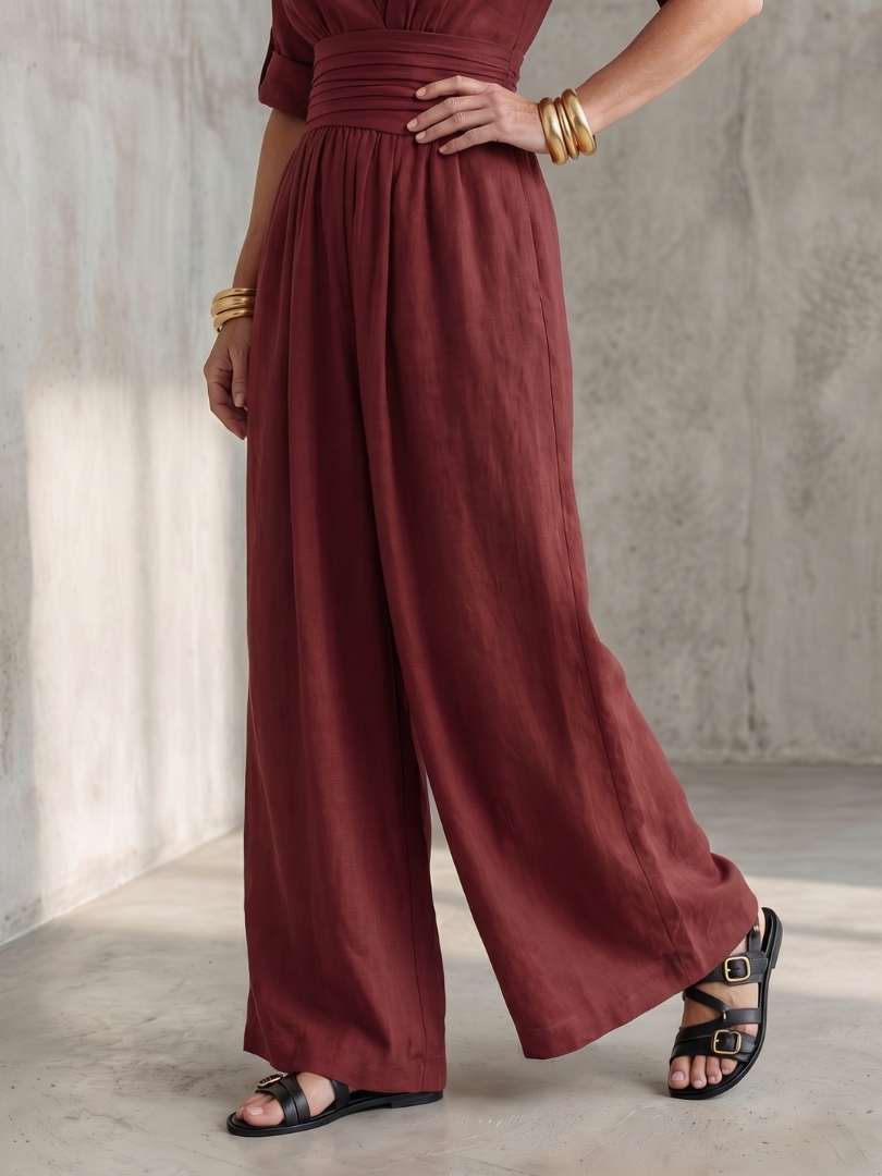Women's V-Neck Wrap Maxi Dress