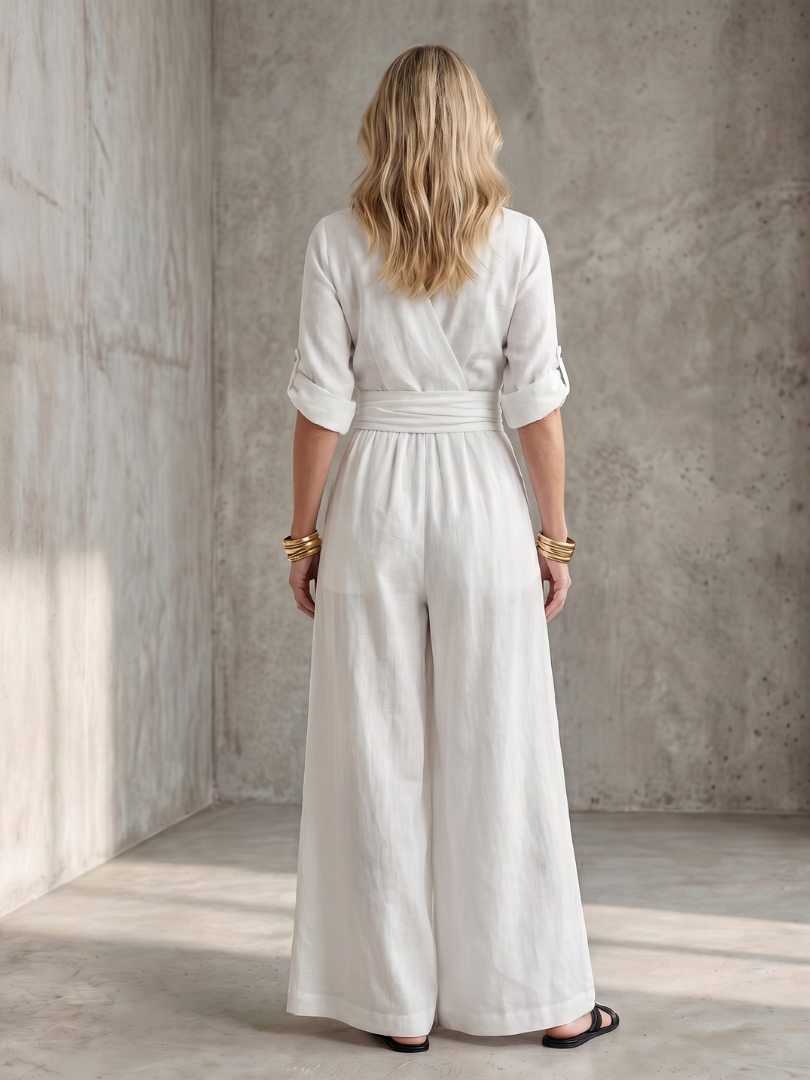 Women's V-Neck Wrap Maxi Dress