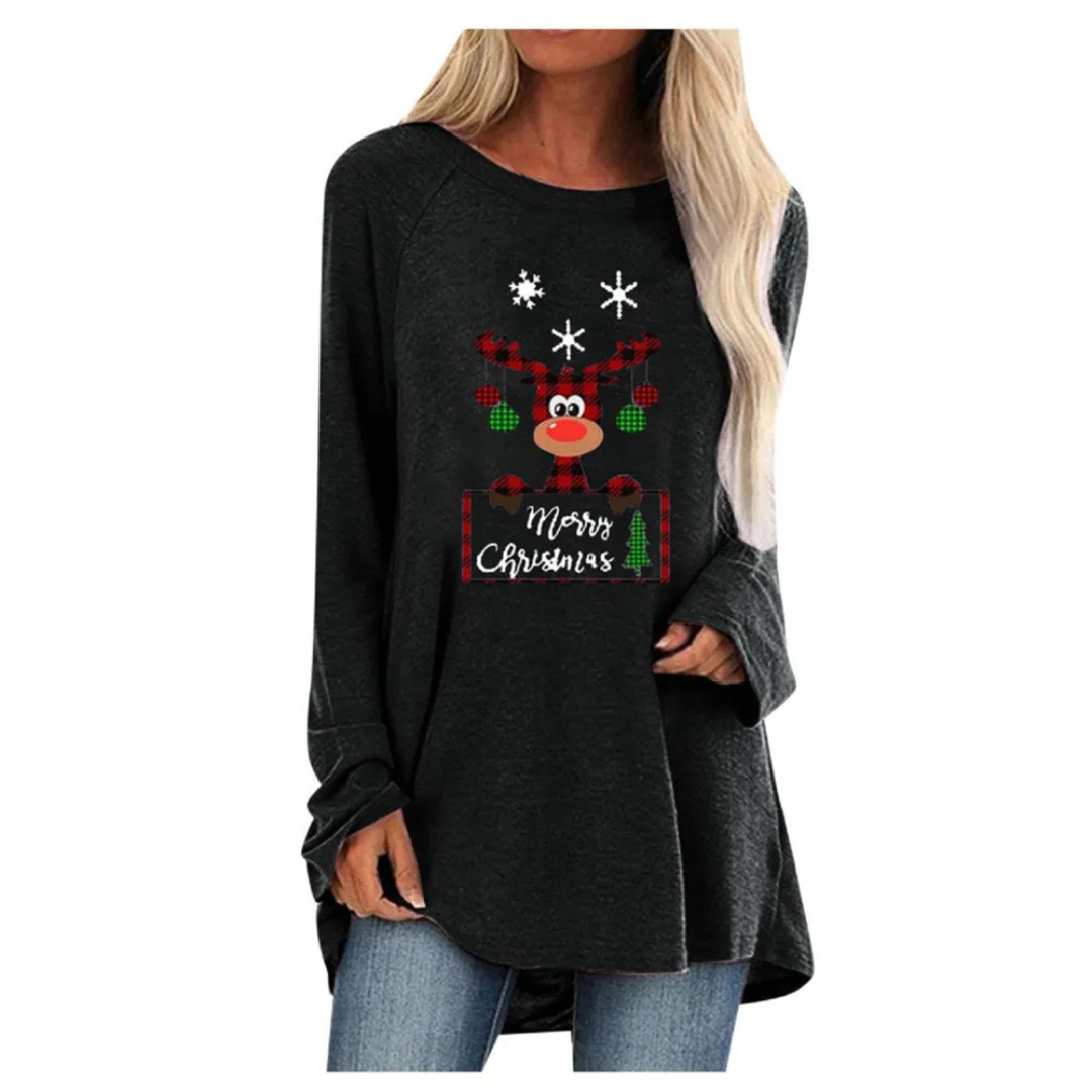 Women's Warm Knit Festive Longline Sweater