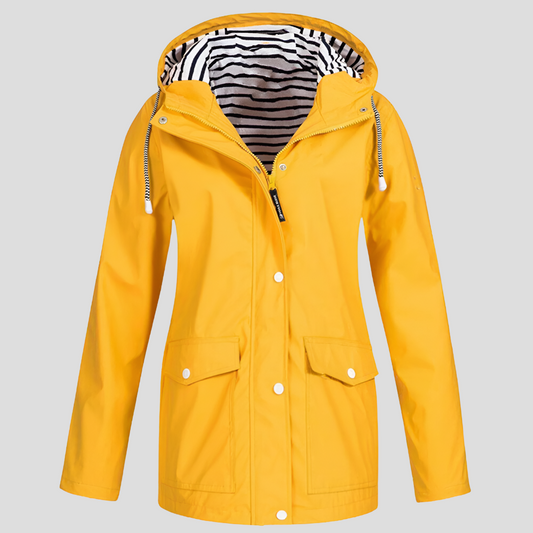 Women's Water-Resistant and Wind-Resistant Hooded Jacket