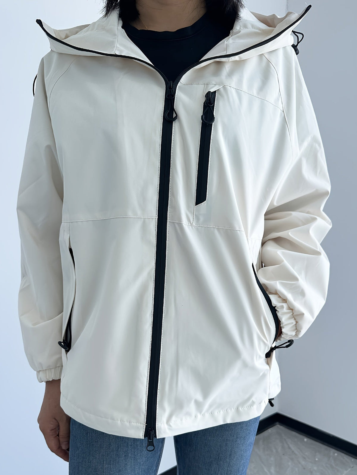 Women's Waterproof Breathable Outdoor Rain Jacket