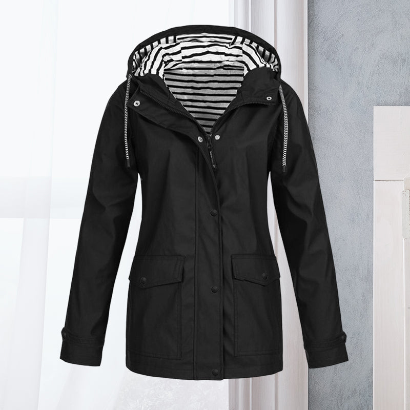 Women's Waterproof Long-Sleeve Hiking Jacket