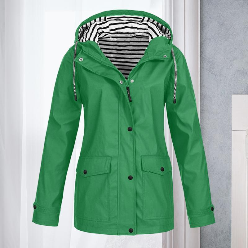 Women's Waterproof Long-Sleeve Hiking Jacket