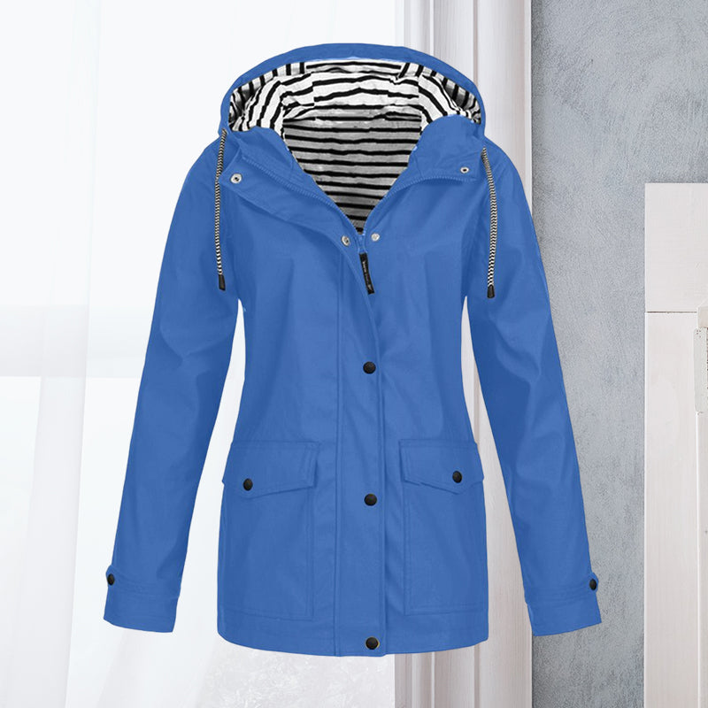 Women's Waterproof Long-Sleeve Hiking Jacket
