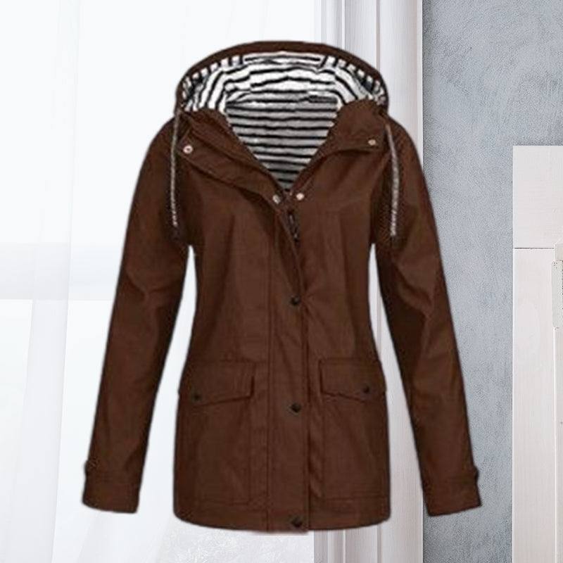 Women's Waterproof Long-Sleeve Hiking Jacket
