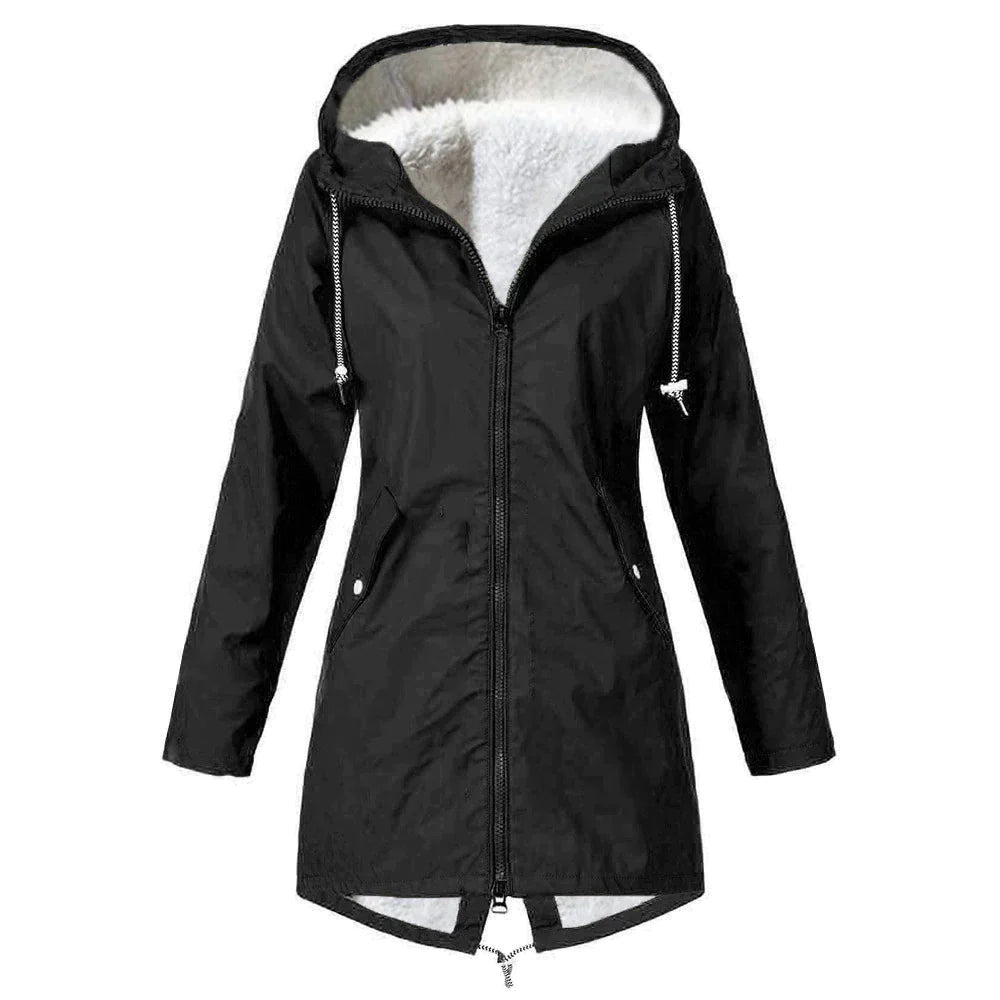 Women's Waterproof Raincoat with Adjustable Hood