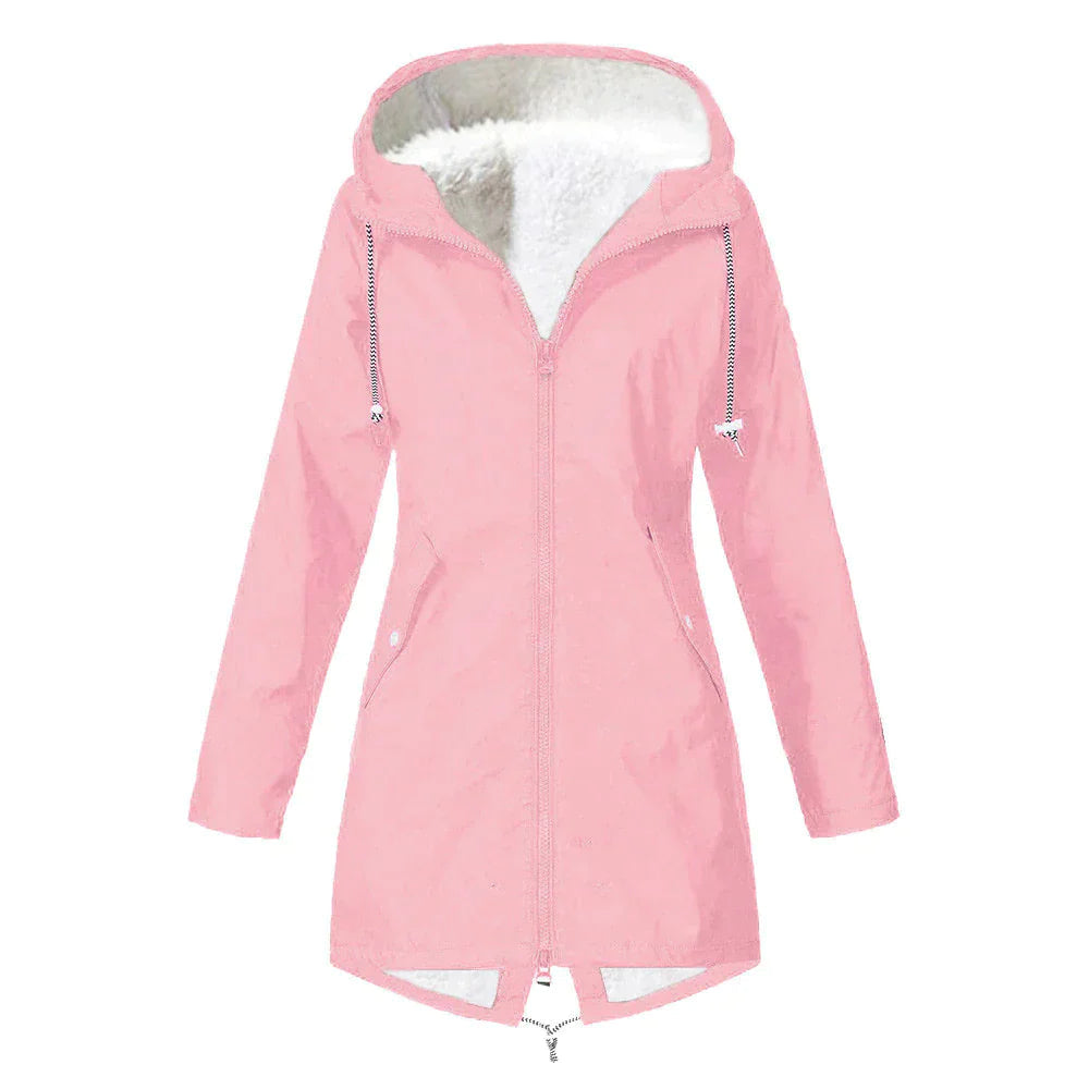 Women's Waterproof Raincoat with Adjustable Hood