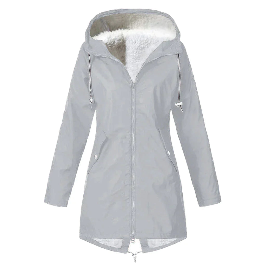 Women's Waterproof Raincoat with Adjustable Hood