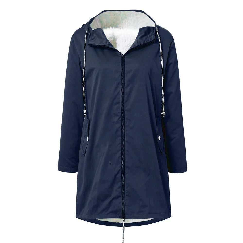 Women's Waterproof Raincoat with Adjustable Hood