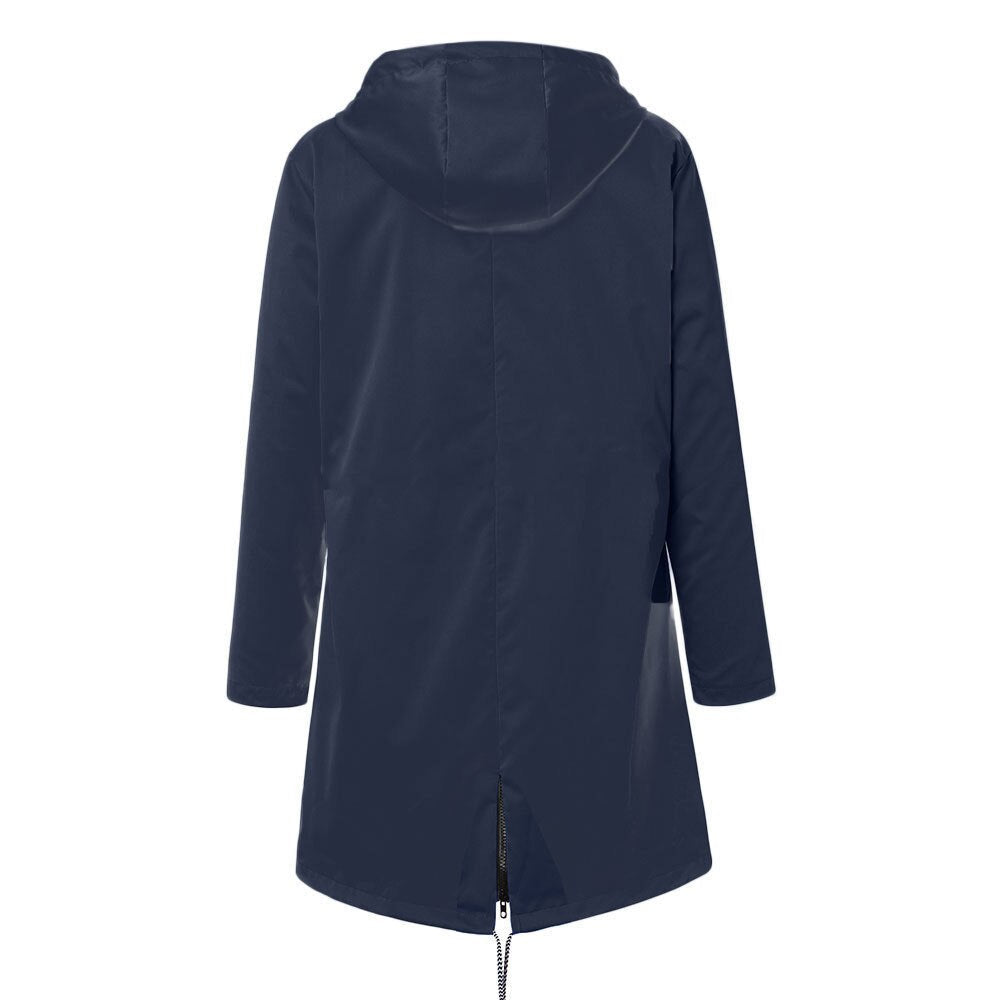 Women's Waterproof Raincoat with Adjustable Hood