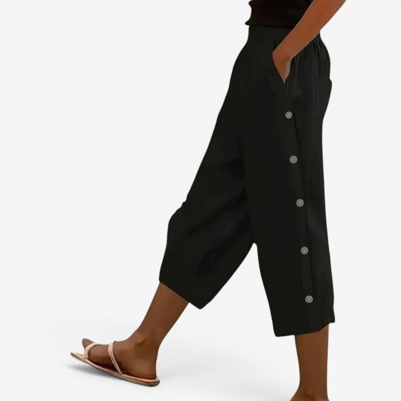 Women's Wide-Leg Capri Pants
