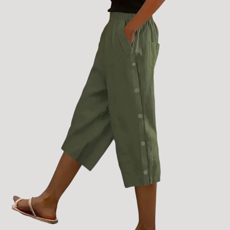 Women's Wide-Leg Capri Pants